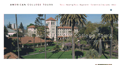 Desktop Screenshot of americancollegetours.com